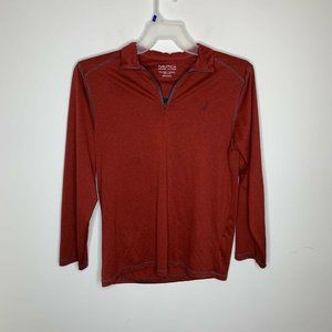 Nautica Youth Boys XL Red School Uniform 1/4 Zip